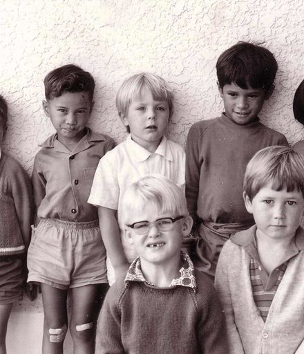 Foxton School, group of 7 pupils, c.1973