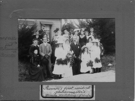 Shannon's first resident Stationmaster - Mr Hills and Family Wedding Group