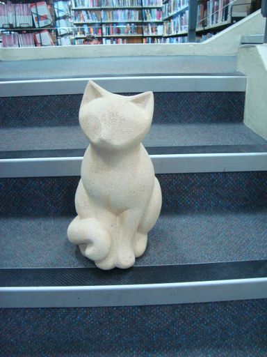 Cat on stairs - Resource cover image