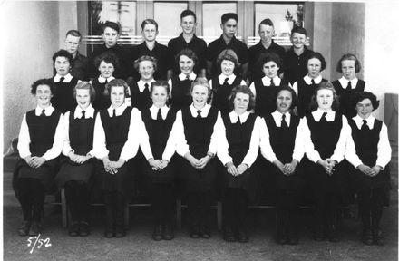 Foxton School, Secondary Class 5 (Form 3A?), 1952