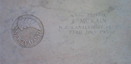 Thomas MCKAIN Memorial