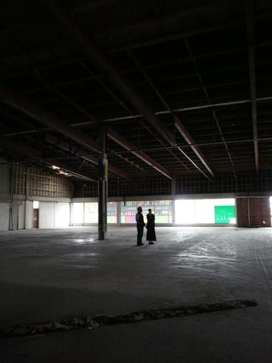 Inside the new Te Takere space before building work commences 5