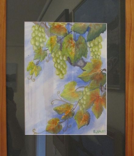 Green Grapes by Brian Haley Watercolour $100