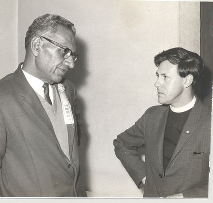 Mr Finau (Tonga) & Rev. Russell, 1969