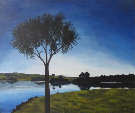 Near Larnach Castle by Pippa Coard Acrylic $90 - Resource cover image