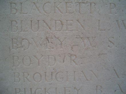 William Stud BOVEY memorial