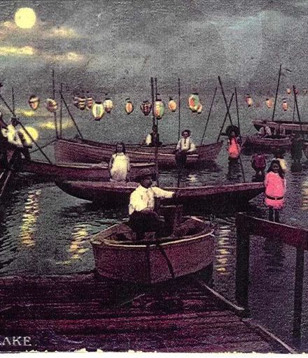 Boating Carnival (1909?) Lake Horowhenua