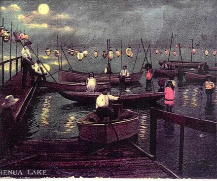 Boating Carnival (1909?) Lake Horowhenua