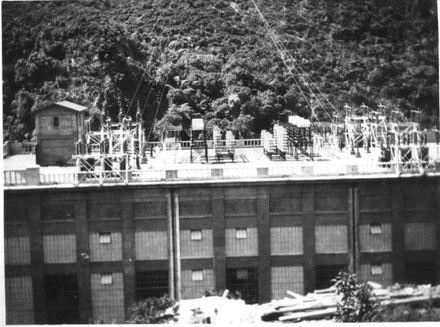 Mangaore Powerhouse roof with electrical equipment installed, early 1920's - Resource cover image