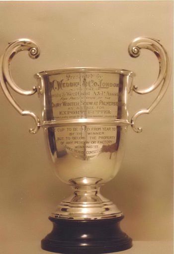 Trophy - Silver Cup (with handles) mounted on black base and inscribed - Resource cover image