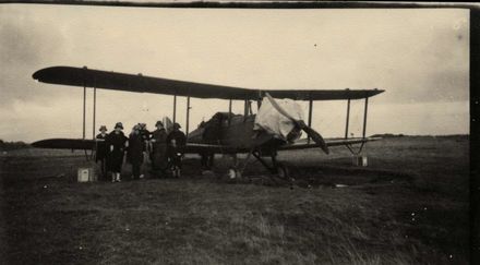 Aeroplane at Totara Park Roan, 1926