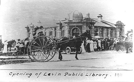 Opening of Levin Public Library, 1911