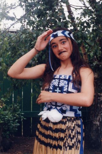 Kayleen Green, Foxton School Kapahaka member, 1995