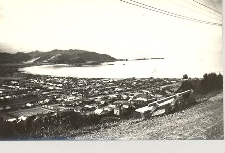 Looking over houses to bay / harbour