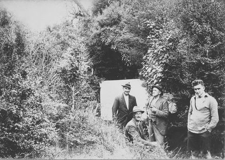Group at Avalanche Clearing, Tararua Ranges