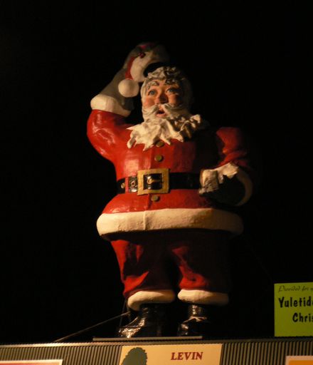 Father Christmas at night