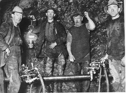 Tunnellers, No.2 Tunnel, Mangahao, 1920's