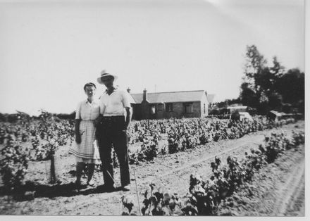 Couple in vegetable garden. - Resource cover image