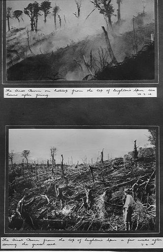 First Burn (Leighton's Spur), North Block, 1914
