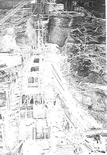 Tokomaru (Arapeti) Dam nearing completion, 1924