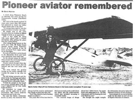 Pioneer Aviator remembered picture