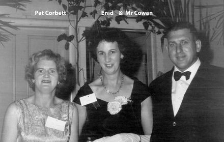Pat Corbett,  Enid & Mr Cowan
