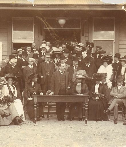 Weraroa Post Office opening 1910