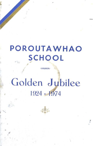 Poroutawhao School 50th Golden Jubilee Booklet - Resource cover image