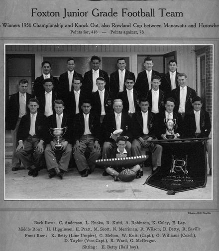 Foxton Junior Rugby Team 1956