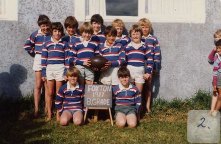 Foxton B Grade Schoolboy Rugby Team 1977