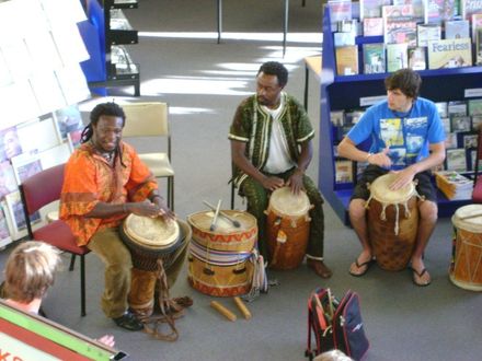 Yaw Boateng, Master Drummer at Levin Library