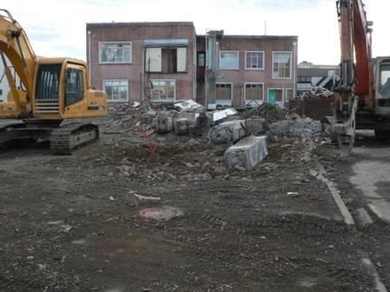 Demolishing from the back.