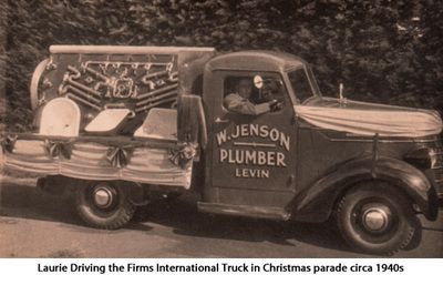 Laurie Jenson driving his Firms Truck 1940s - Resource cover image
