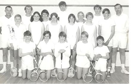 Junior members of the Levin Squash Club