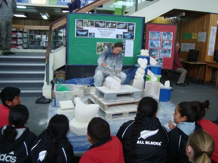 Working on lizard with audience from St Joseph's School - Resource cover image