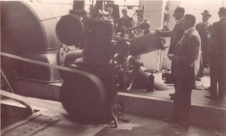 Inside Powerhouse during official opening, 3 November 1924