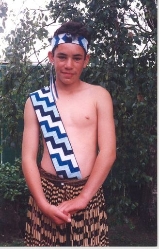 Huia Aldridge, Foxton School Kapahaka member, 1995