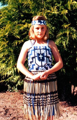 Katrina Abraham, Foxton School Kapahaka member, 1996