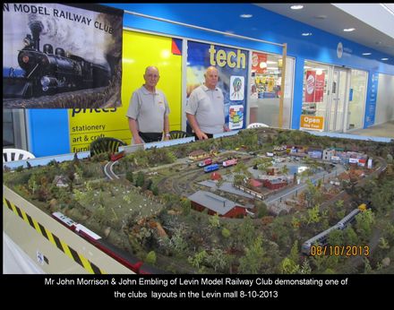3252 John Morrison and John Embling LMRC in the Levin Mall 8-10-2013