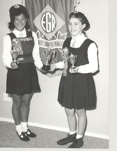 Miss Graham & Miss Bull with Top Mark Cup, 1969 - Resource cover image