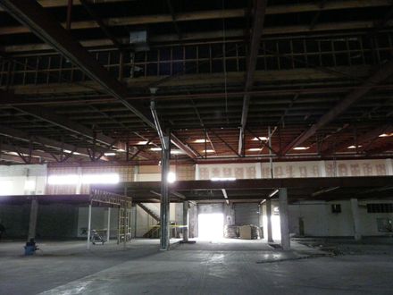 Inside the new Te Takere space before building work commences 9