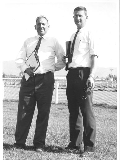 2 men, Judges of Linesman Competition, late 1970's