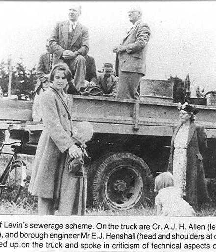 Official start of Levin's Sewerage Scheme, 1953