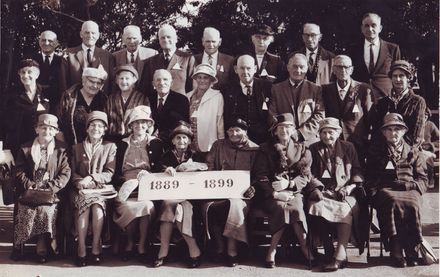 First Decade Pupils (1889 - 1899) at 75th Jubilee, Shannon School, May 1964