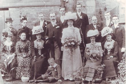 Unidentified wedding group
