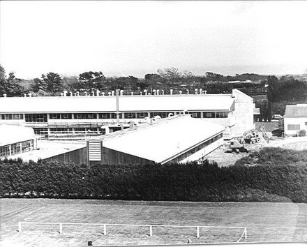 New main building nearly completed, 1976
