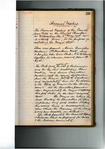 Meeting 67 - 6 May 1908 - Resource cover image