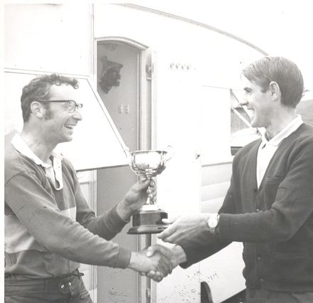 Mr Collison receives Moto-cross trophy from Mr Turnbull - Resource cover image