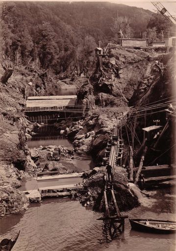 Upper Dam excavation, Mangahao, 1926