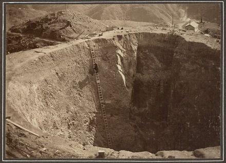 Mangahao excavation for surge chamber